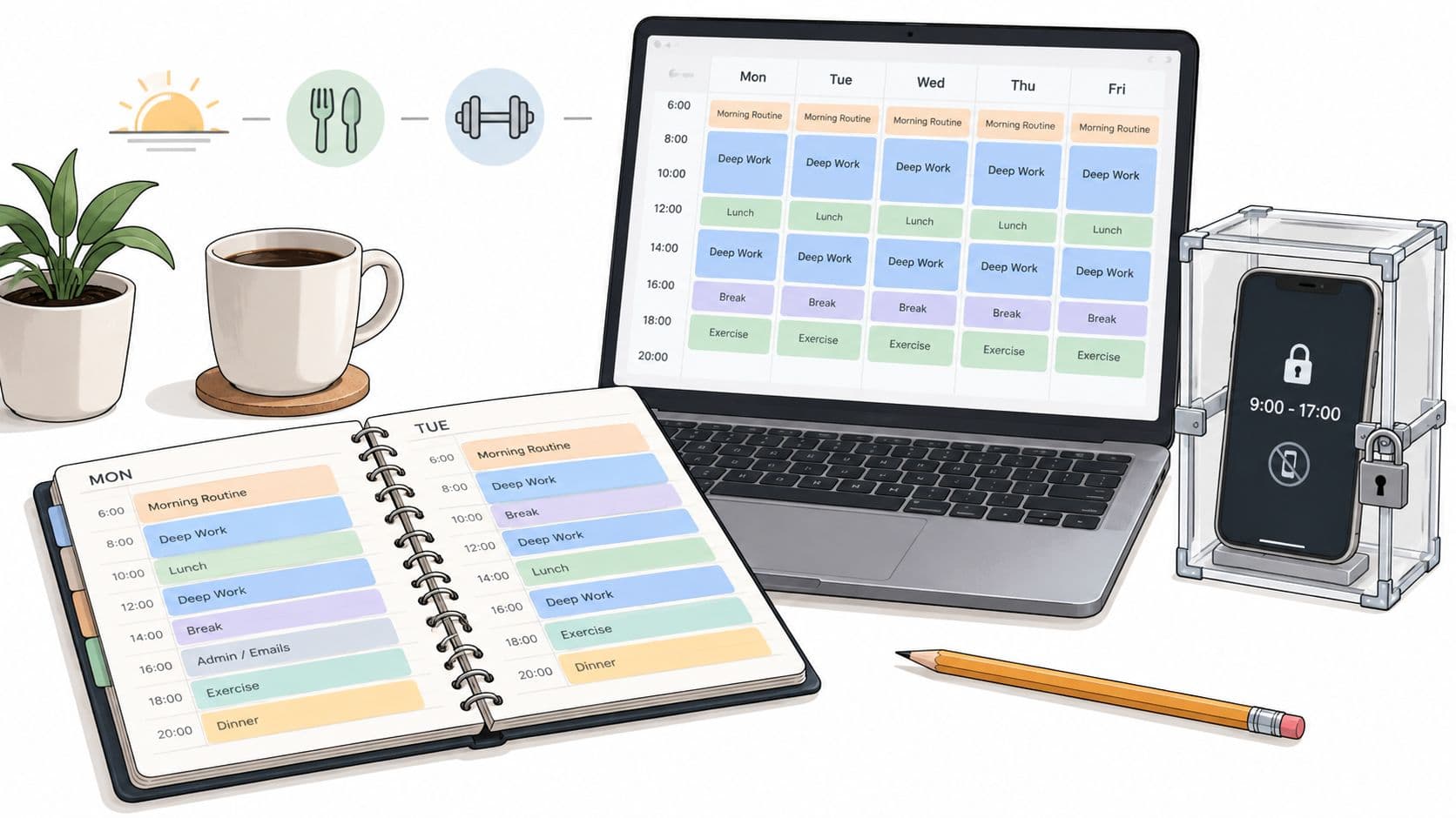 How to Create a Schedule That Survives Real Life