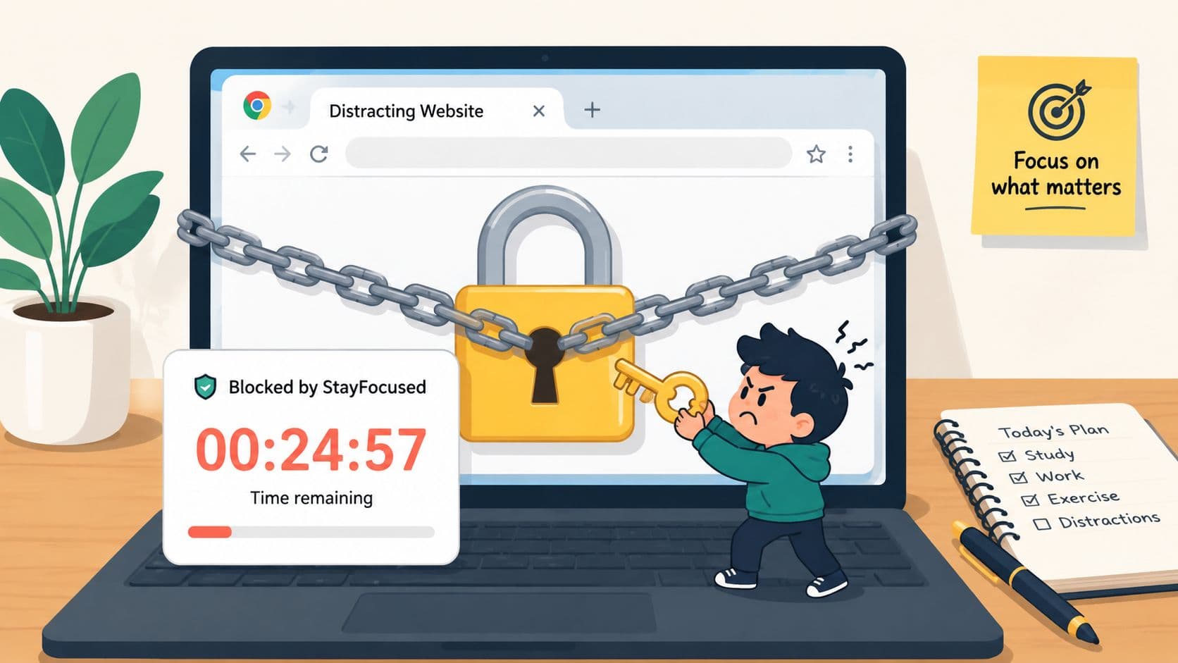 StayFocused Chrome Extension: Setup and Limits